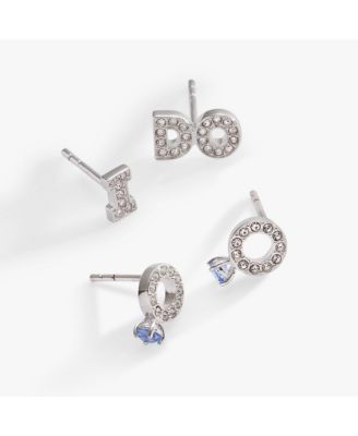 Bridal I Do Duo Stud Earring Set