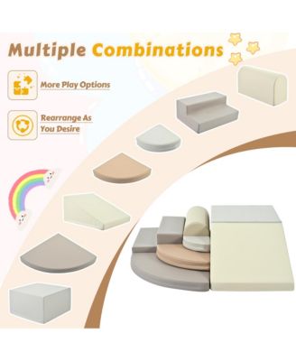 Streamdale Pizza-Shaped Soft Foam Climbing Blocks for Toddlers