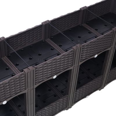 Raised Garden Box 63"x15.7"x27.7" Elevated Outdoor Planter