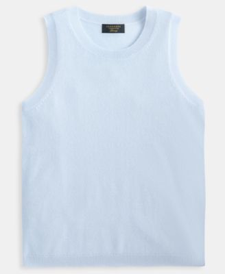 Women's 100% Cashmere Sleeveless Crewneck Sweater, Macy's Exclusive