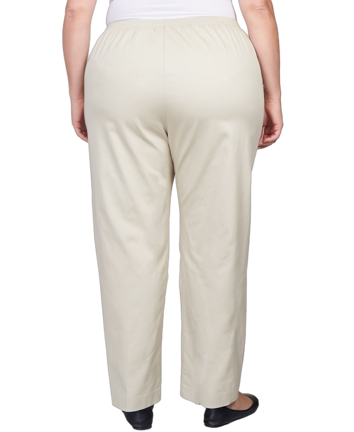 Plus Size Mid-Rise Casual Pants