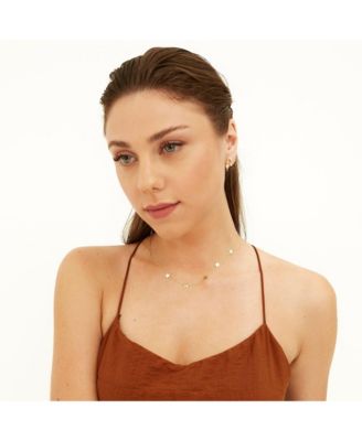 Star Sterling Silver Station Necklace