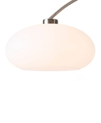 84" Wood Morelli Lucite Arc Floor Lamp