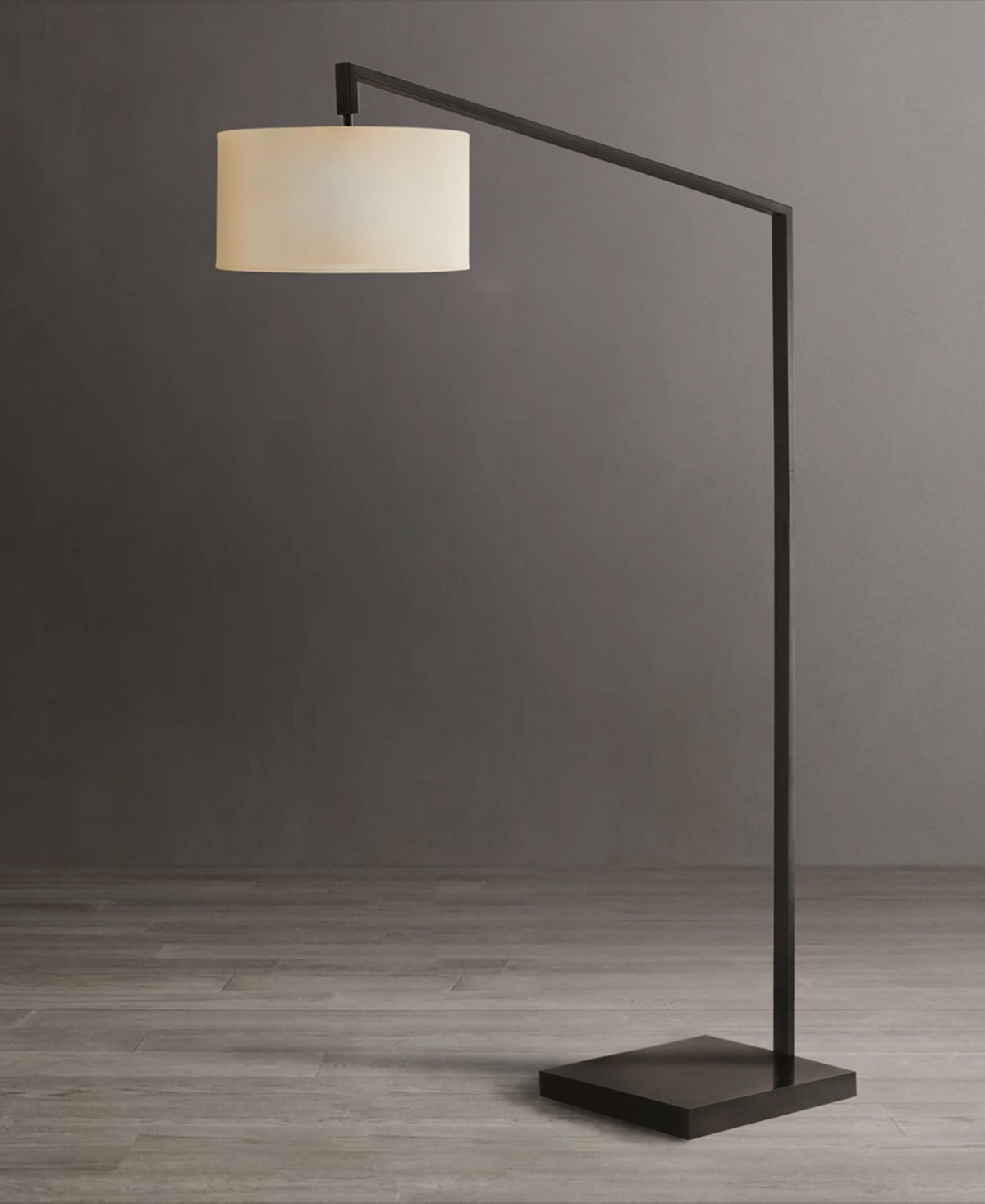 Nova of California 75" Metal Stretch Chairside Arc Floor Lamp