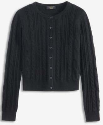 Women's 100% Cashmere Cable-Knit Cardigan Sweater,  Macy's Exclusive