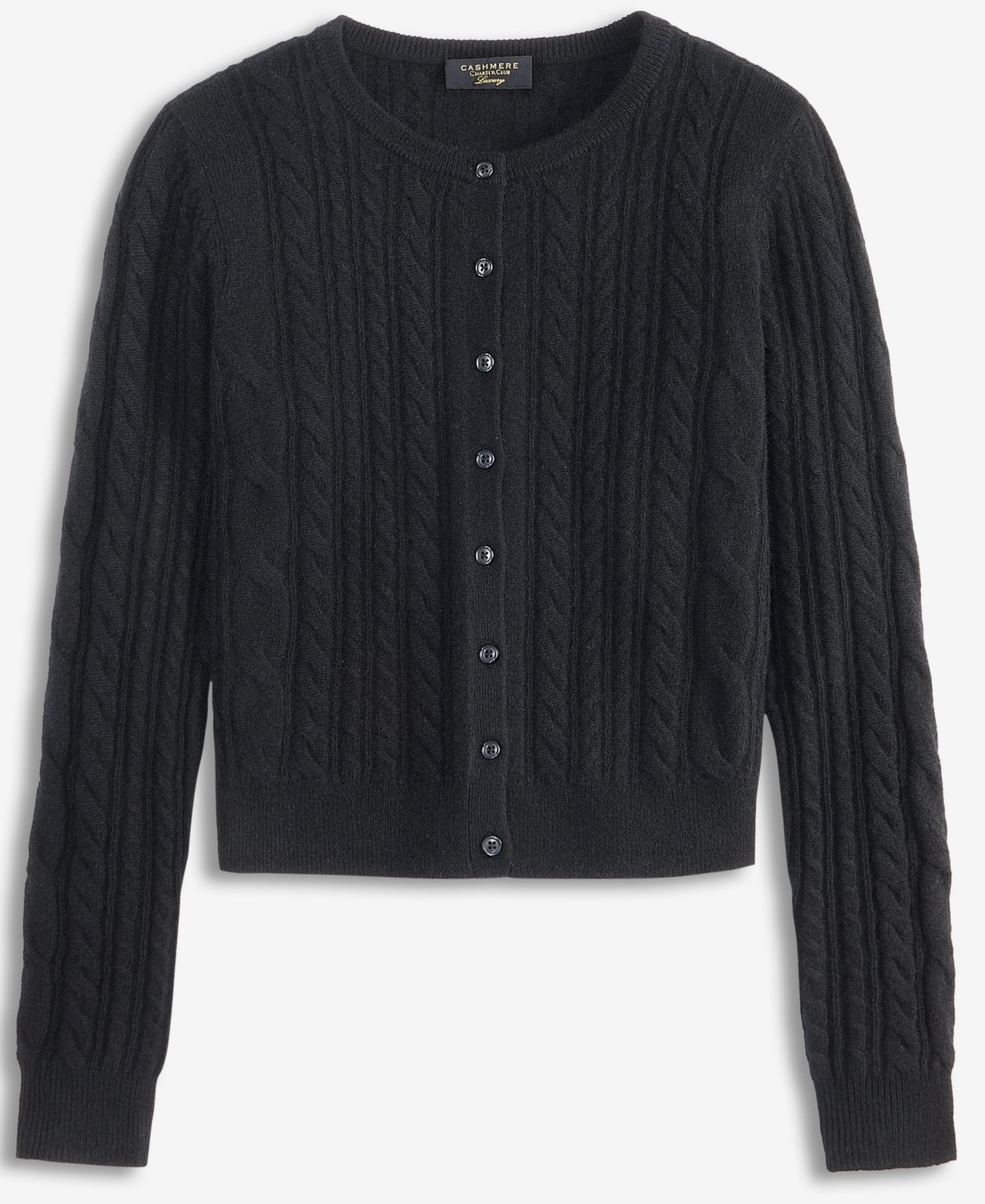 Charter Club Women's 100% Cashmere Cable-Knit Cardigan Sweater, Macy's Exclusive