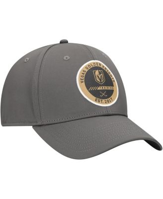 Men's Charcoal Vegas Golden Knights Authentic Pro Training Camp Flex Fit Hat