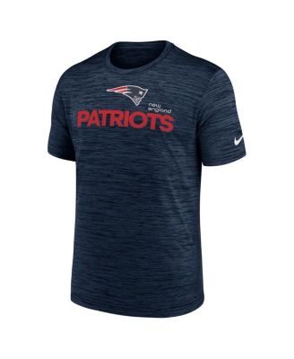 Men's Navy New England Patriots Blitz Velocity Modern Performance T-Shirt