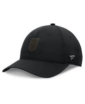 Fanatics - Men's Black Vegas Golden Knights Authentic Pro Road Logo Adjustable Hat