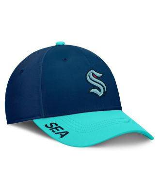 Fanatics - Men's Deep Sea Blue/Light Blue Seattle Kraken Authentic Pro Rink Flex Hat