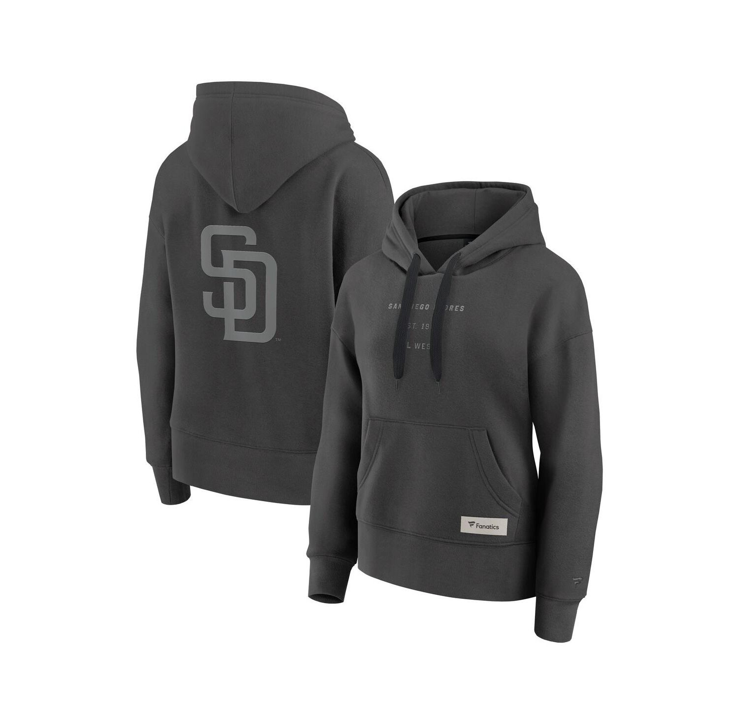 Women's Charcoal San Diego Padres Elements Future Ground Subtle Tonal Pullover Hoodie