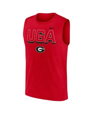 Men's Red Georgia Bulldogs Primetime Tricode Legend Performance Tank Top