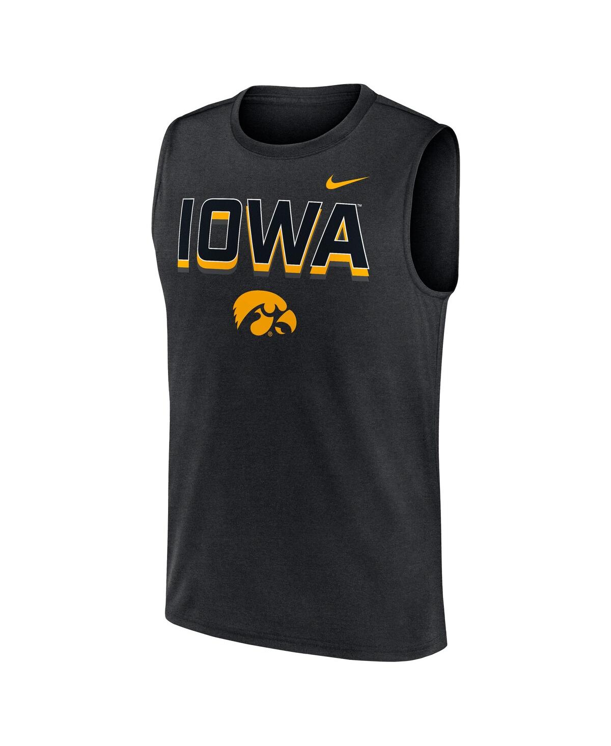 Nike Men's Black Iowa Hawkeyes Primetime Tricode Legend Performance Tank Top In Black