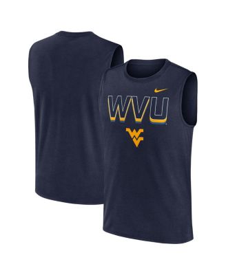Nike - Men's Navy West Virginia Mountaineers Primetime Tricode Legend Performance Tank Top