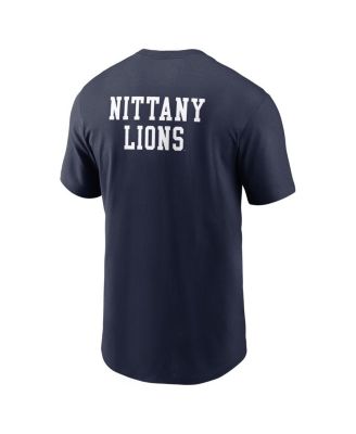 Men's Navy Penn State Nittany Lions 2-Hit Stacked T-Shirt