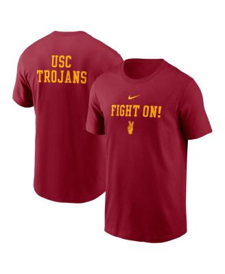 Nike - Men's Cardinal USC Trojans 2-Hit Stacked T-Shirt