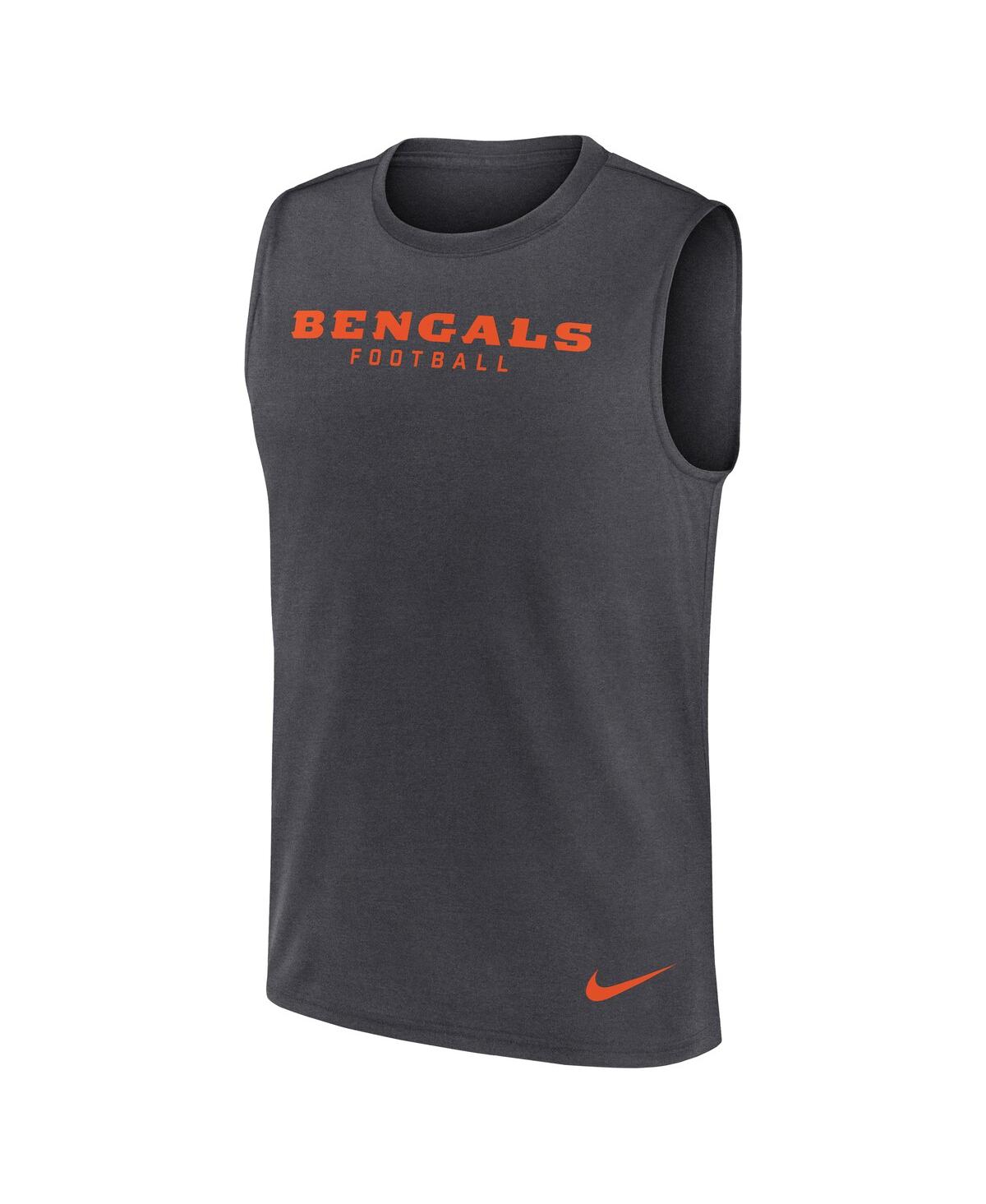 Nike Men's Charcoal Atlanta Falcons Primetime Legend Performance Muscle Tank Top In Gray