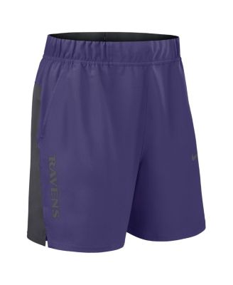 Men's Purple Baltimore Ravens Woven Victory Performance Shorts