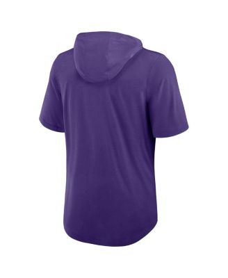 Men's Purple Minnesota Vikings Lockup Tri-Blend Hoodie T-Shirt