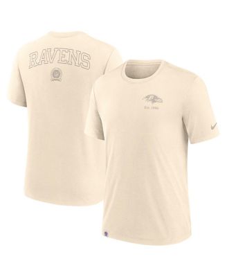 Nike - Men's Cream Baltimore Ravens Glory Tri-Blend T-Shirt