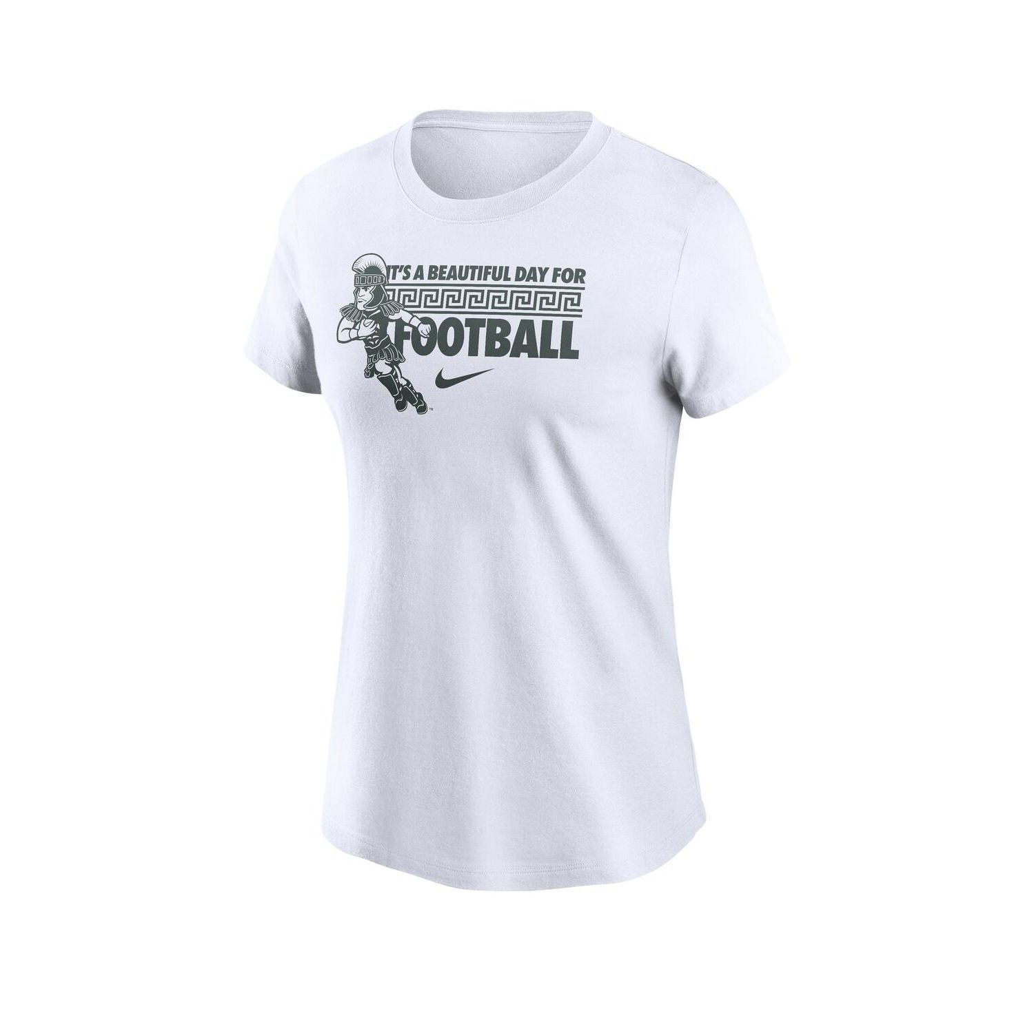 Women's White Michigan State Spartans Fan T-Shirt