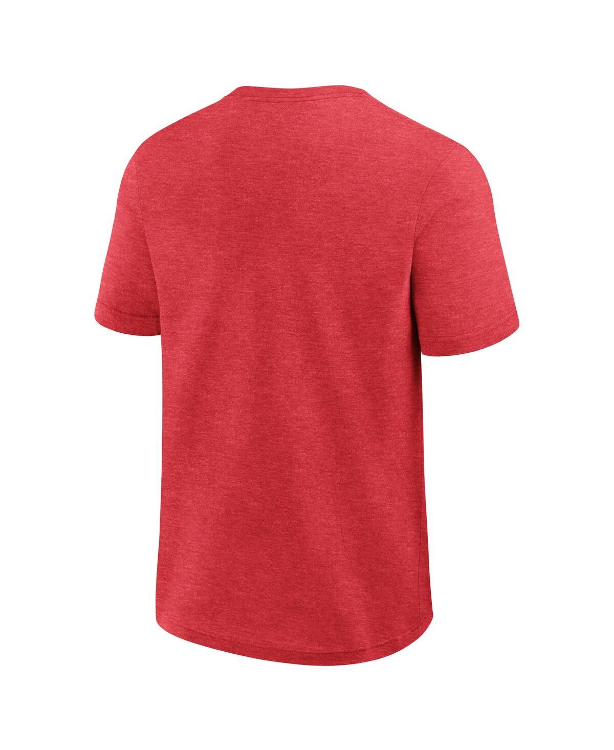 Fanatics Men's Heather Red Minnesota Twins Top Notch T-shirt