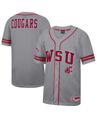 Colosseum - Men's Gray Washington State Cougars Free Spirited Baseball Jersey