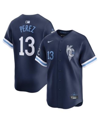 Nike - Men's Salvador Perez Navy Kansas City Royals City Connect Limited Jersey