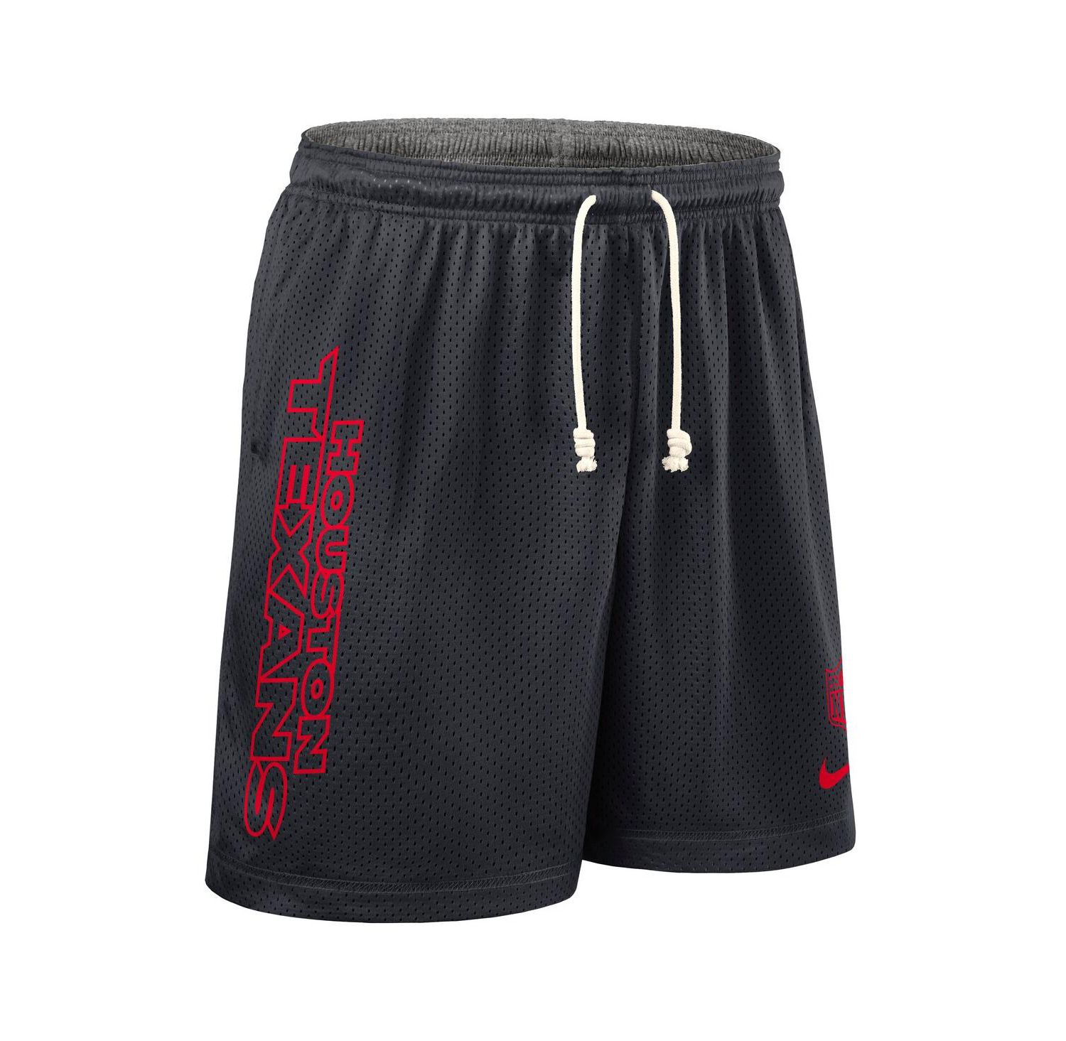 Men's Navy Houston Texans Sideline Reversible Performance Shorts