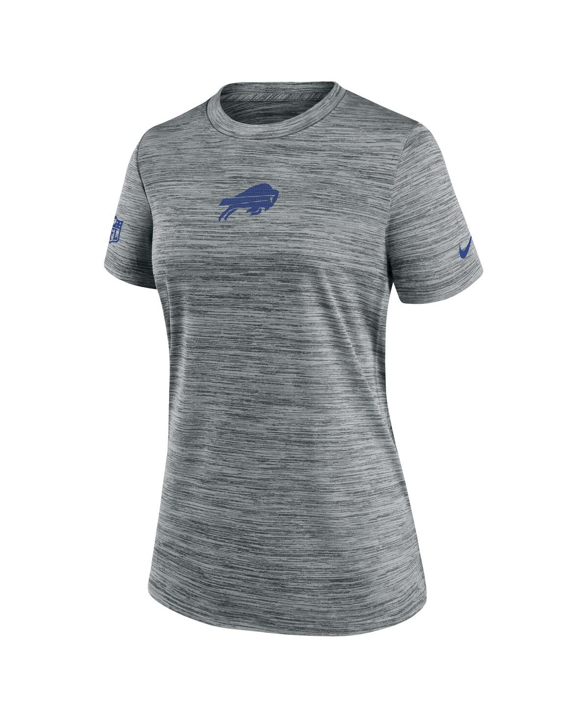 Nike Women's Heather Gray Buffalo Bills Offensive Line Velocity Performance T-shirt