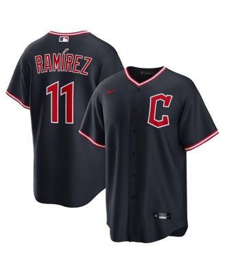 Nike - Men's Jos&eacute; Ramírez Navy Cleveland Guardians Alternate 2.0 Replica Jersey