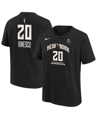 Nike - Big Boys and Girls Sabrina Ionescu Black New York Liberty Explorer Edition Name Number T-Shirt