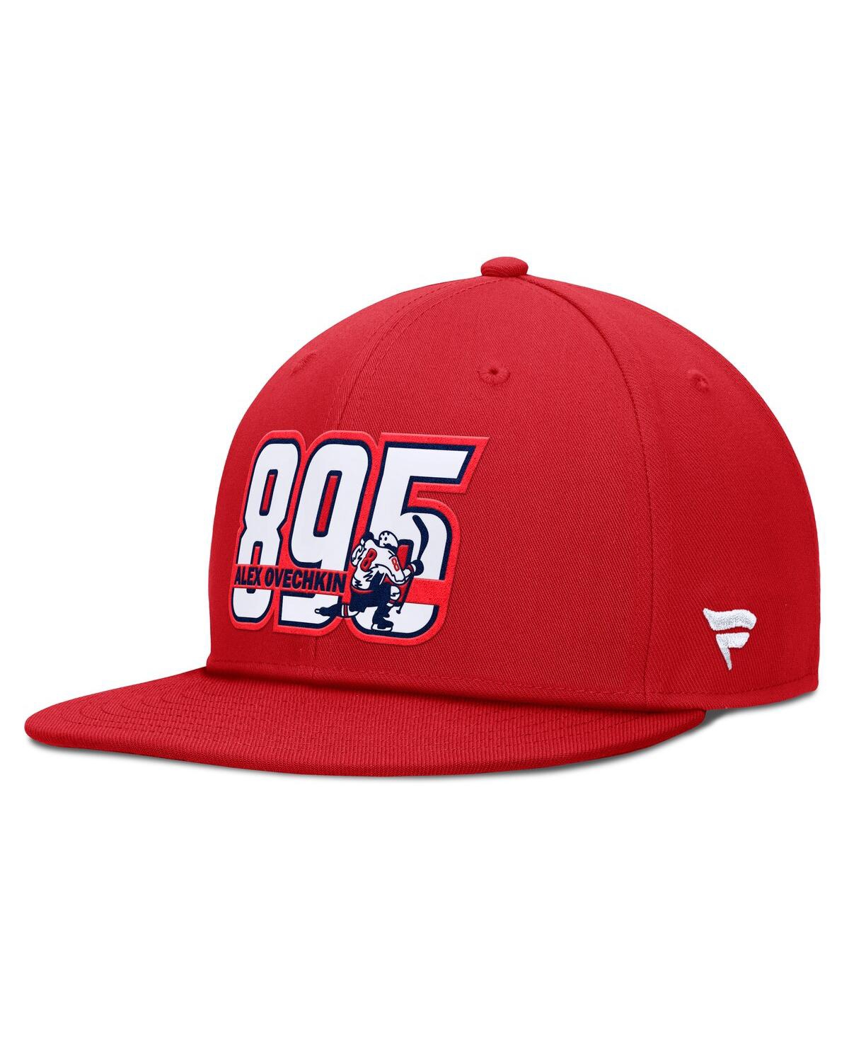 Fanatics Men's Alexander Ovechkin Red Washington Capitals Nhl All-time Leading Goal Scorer Snapback Hat