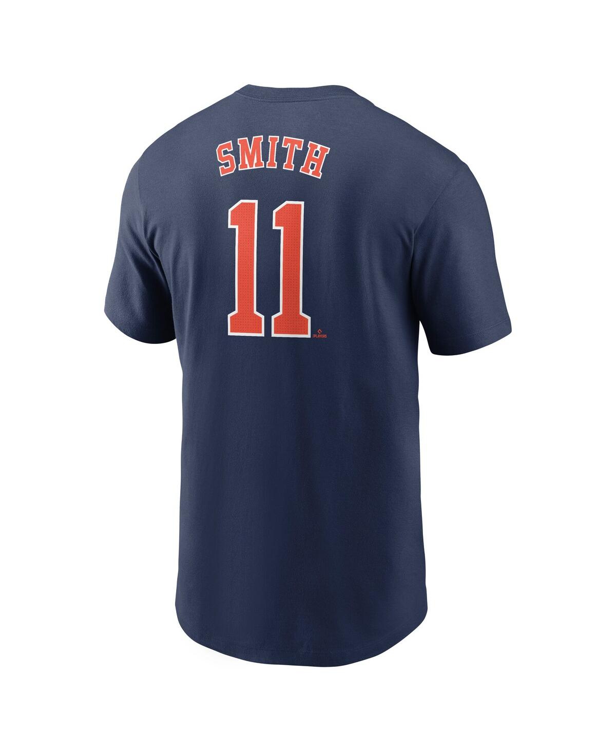 Nike Men's Cam Smith Navy Houston Astros Fuse Name Number T-shirt In Blue