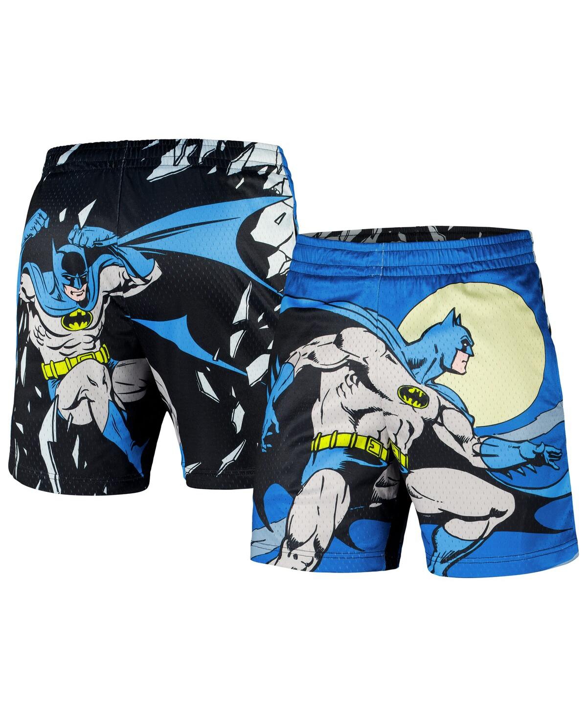 Men's Black Batman Big Print Mesh Shorts - Black