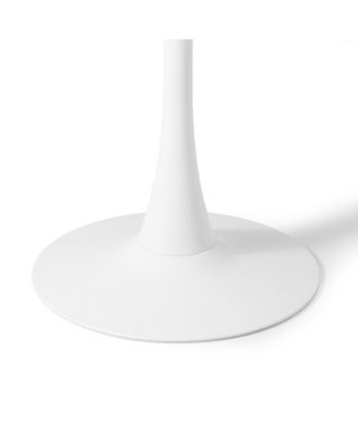 23.5" Round Outdoor Indoor Metal Cocktail Dining Table