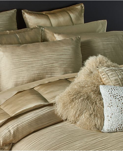 Donna Karan Home Reflection Gold Dust Bedding Collection