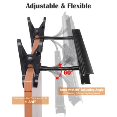 Instahibit Adjustable LED Light for Retractable Banner Stand Trade Show 4 Packs