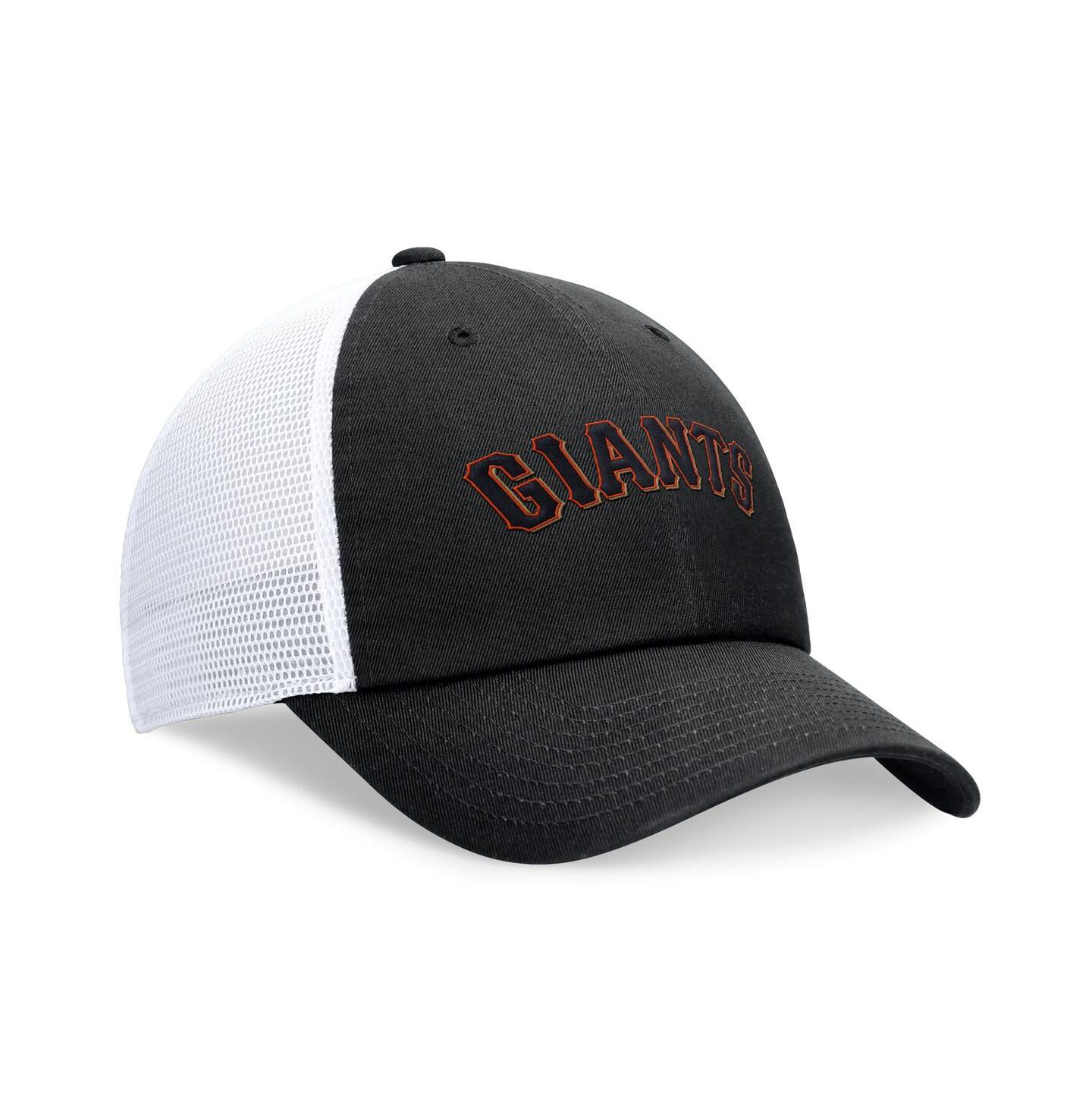 Мужская кепка Nike Black San Francisco Giants Wordmark Adjustable Trucker Hat — фото 3