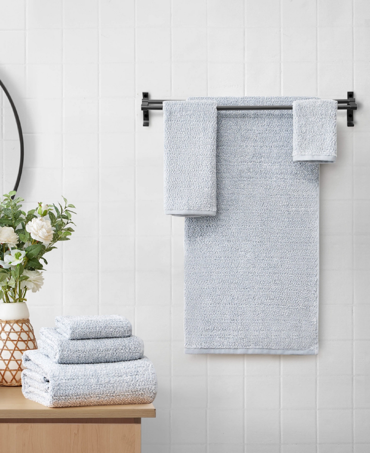Shop Lucky Brand Luxurious Boucle Cotton 6-pc. Bath Towel Set