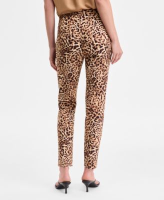 Women's Cheetah-Print Skinny Pants, Exclusively at Macy's
