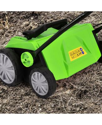 15 Inch 13 Amp Electric Scarifier with Collection Bag and Removable Blades