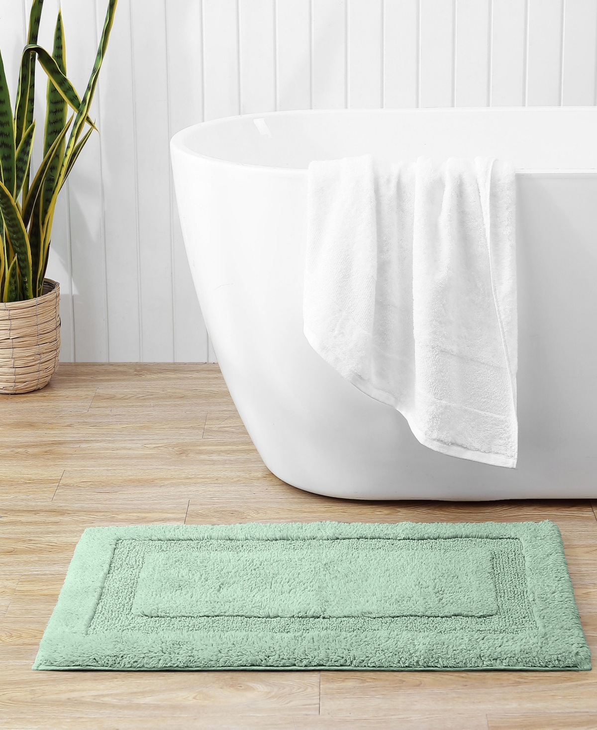 Tommy Bahama Home Long Branch Cotton Tufted Reversible Bath Rug, 21" X 34"