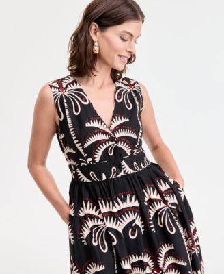 Women's Printed Button-Up Maxi Dress, Exclusively at Macy's