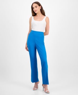 Kasper - Women's High-Rise Pull-On Flare Pants