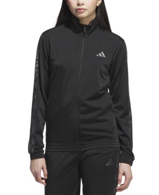 adidas - Women's Animal-Print Stripe Tricot Track Jacket