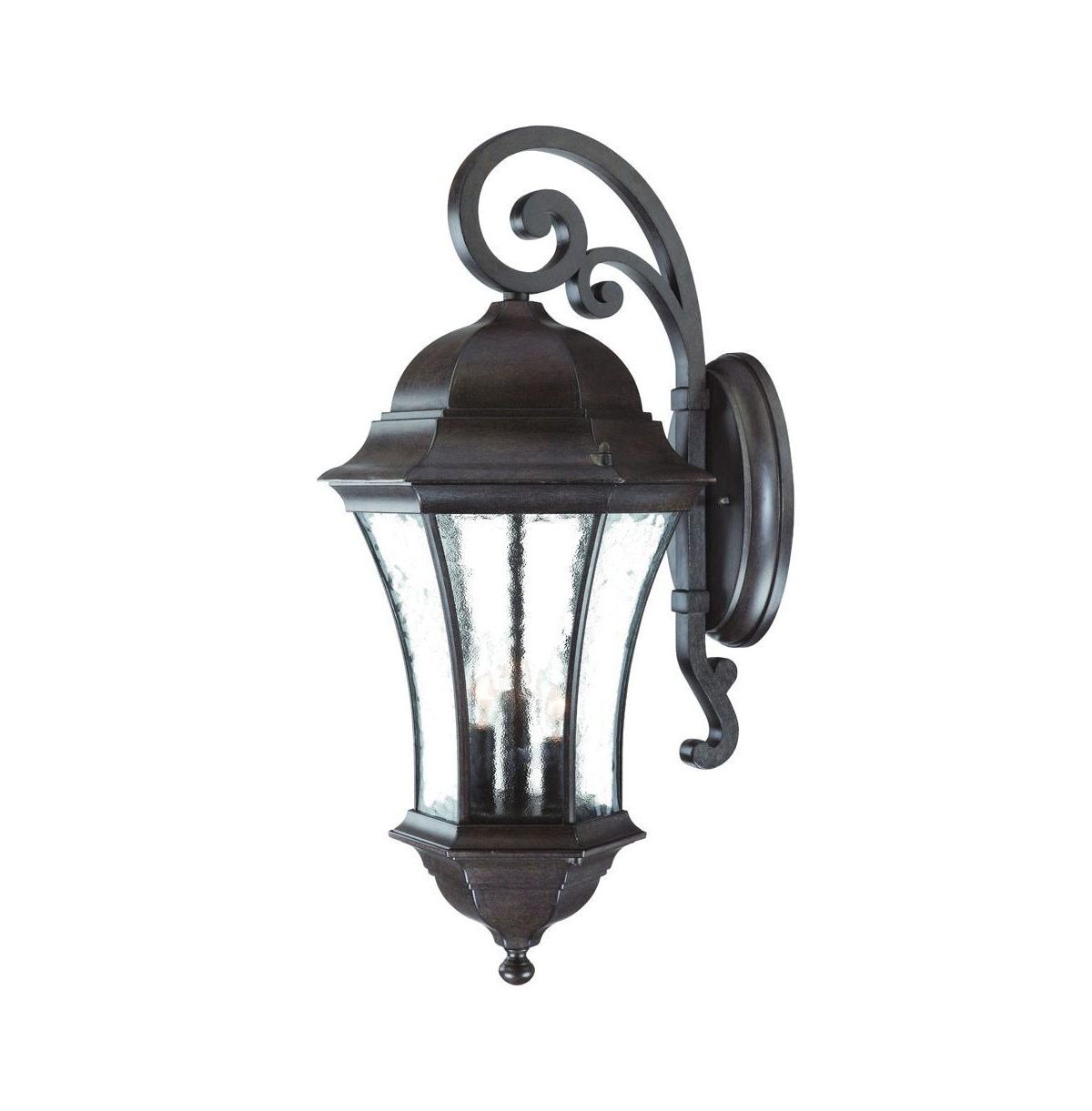 Waverly 3-Light Coral Wall Light &#x2013; Stylish Wall Pendant for Any Room - Black