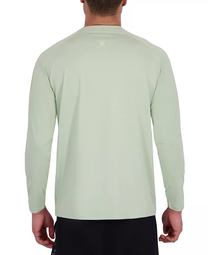 Men's Long Sleeve Waffle-Knit Crewneck Swim Shirt - thumbnail 2