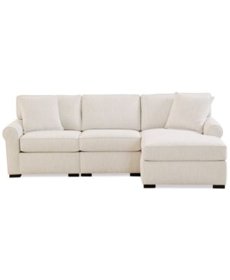 Radley Roll Arm 98" 3-Pc. Fabric Chaise Sectional, Exclusively at Macy's