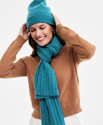 100% Cashmere Cuffed Beanie, Created for Macys